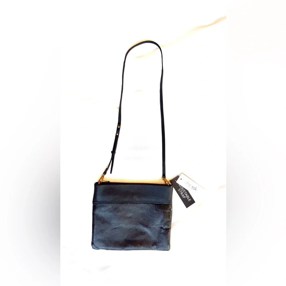 NWT The Sak Tomboy Crossbody Bag w Detachable Adjustable Strap Midnight Black - Picture 3 of 12